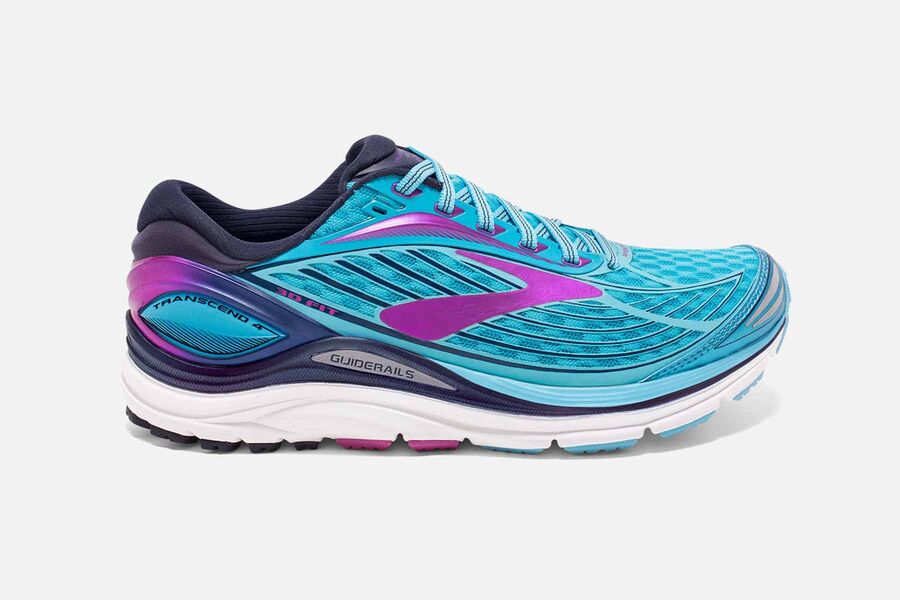 Brooks Transcend 4 Womens Australia - Road Running Shoes - Blue (896-QMBSO)